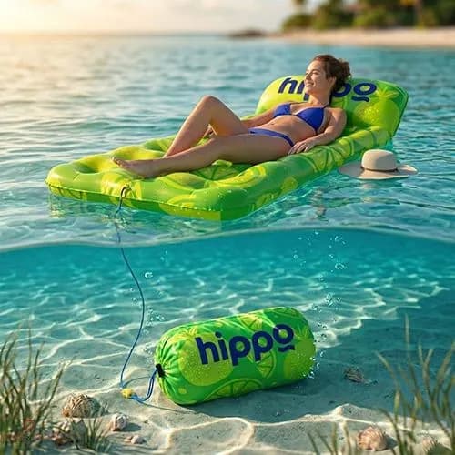 מזרן ים מתנפח "מחורר" עם עוגן | Holey Floaty